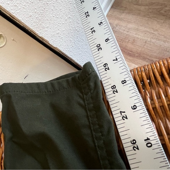 Prana Brenna Zion Skinny Pant - Olive Green Size 8 - Pleated Knee- Moto style - Picture 9 of 12